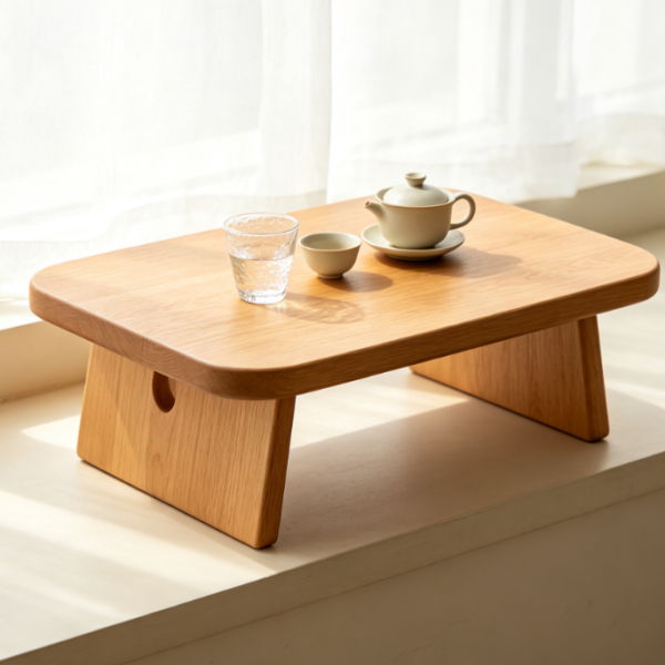 Wood Window Sill Tea Table